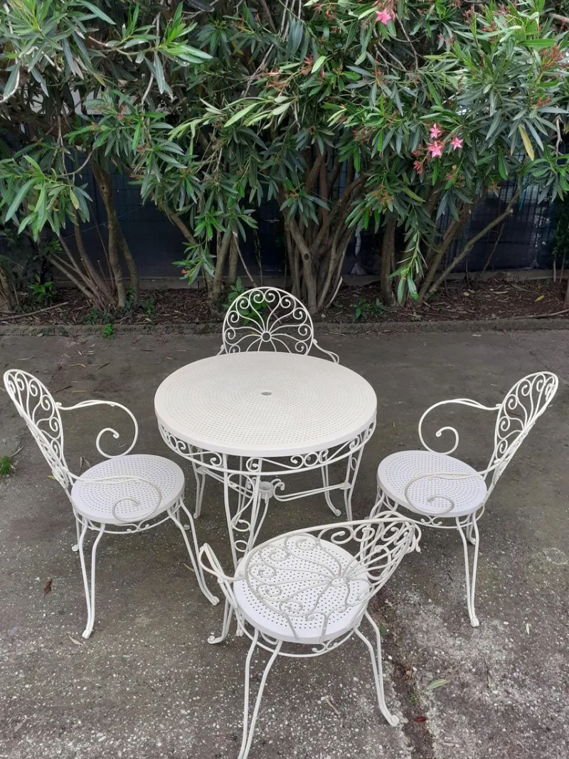 Hot Pamono Garden Table and Chairs, Set of 4