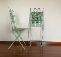 Hot Pamono Garden Table with Chairs, 1930s, Set of 3