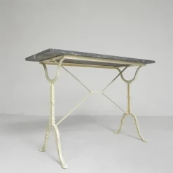 Hot Pamono Garden Table with Marble Top, 1950s