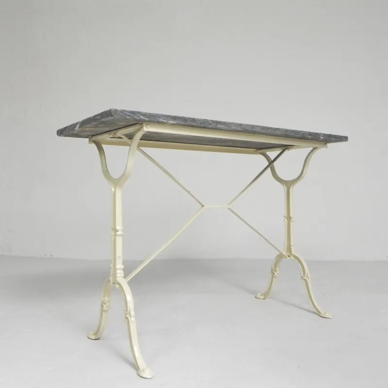 Hot Pamono Garden Table with Marble Top, 1950s