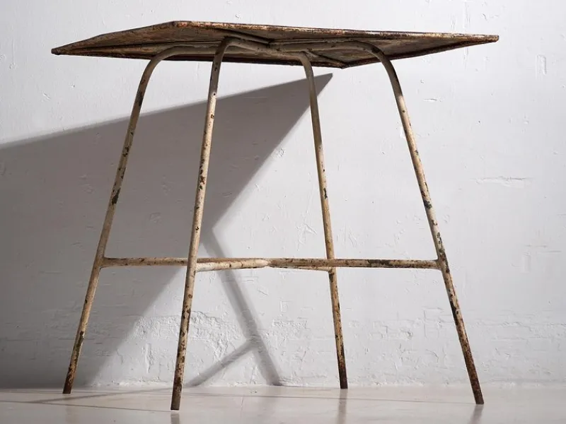 Pamono Garden Table with White Patina, 1920s> Garden Tables