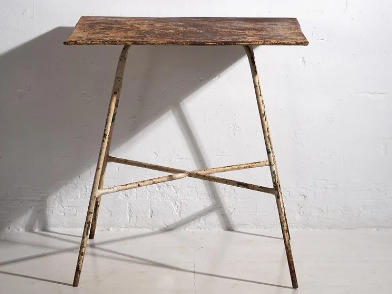 Pamono Garden Table with White Patina, 1920s> Garden Tables