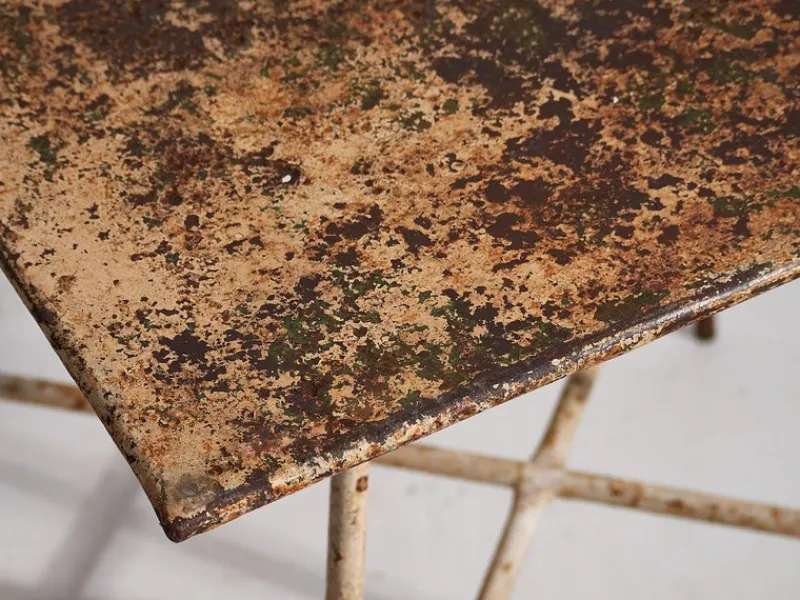 Pamono Garden Table with White Patina, 1920s> Garden Tables