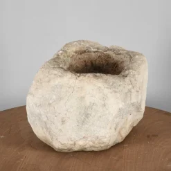 Pamono Garden Terrace Stone Bowl or Planter Carved from a Single Block><noscript><img width=