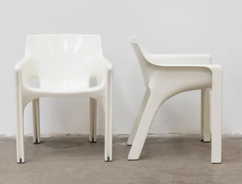 Clearance Pamono Gaudì Chairs by Vico Magistretti for Artemide, Italy, 1970s, Set of 2