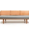 Pamono GE-258 Daybed in Oak and Cane by Hans J. Wegner for Getama, 1950s> Daybeds & Chaises Lounges
