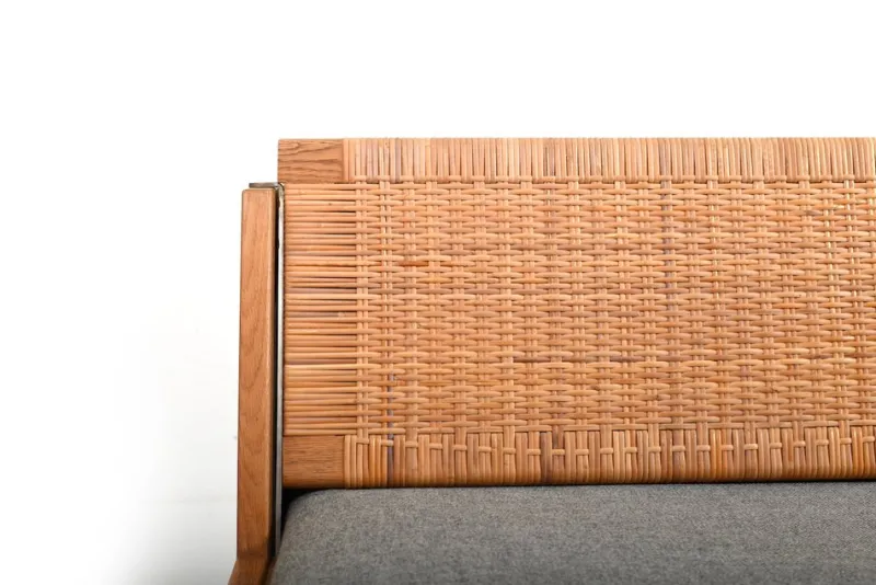 Pamono GE-258 Daybed in Oak and Cane by Hans J. Wegner for Getama, 1950s> Daybeds & Chaises Lounges