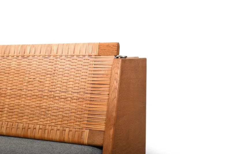 Pamono GE-258 Daybed in Oak and Cane by Hans J. Wegner for Getama, 1950s> Daybeds & Chaises Lounges