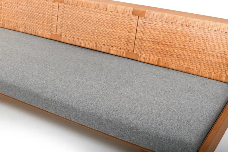 Pamono GE-258 Daybed in Oak and Cane by Hans J. Wegner for Getama, 1950s> Daybeds & Chaises Lounges