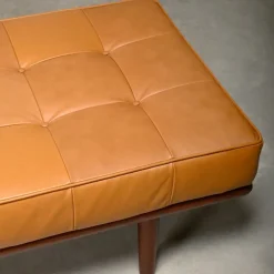 Pamono GE19 Daybed in Teak and Camel Leather by Hans J. Wegner for Getama, 1960s><noscript><img width=