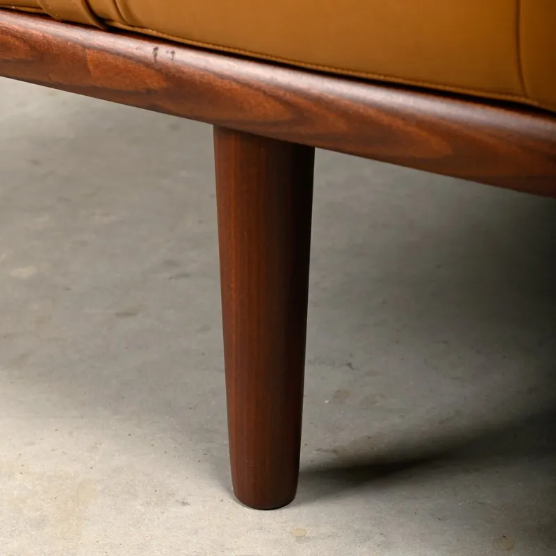 Pamono GE19 Daybed in Teak and Camel Leather by Hans J. Wegner for Getama, 1960s> Daybeds & Chaises Lounges