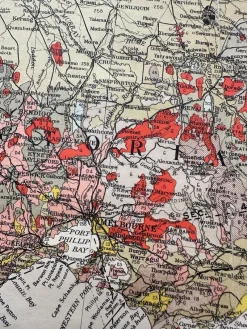 Pamono Geological Map of Australia, 1930s, Set of 2><noscript><img width=