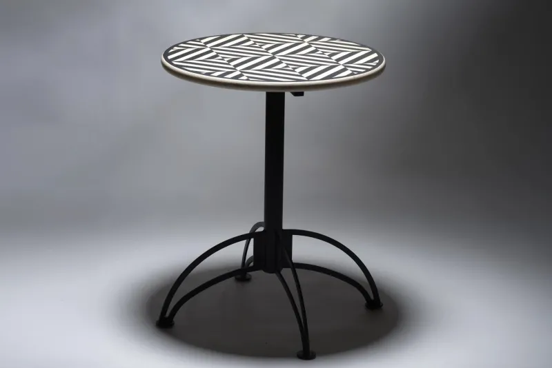 Pamono Geometric Bistro Tables, 1980s