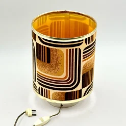 Online Pamono Geometric Fabric Table Lamp, 1970s