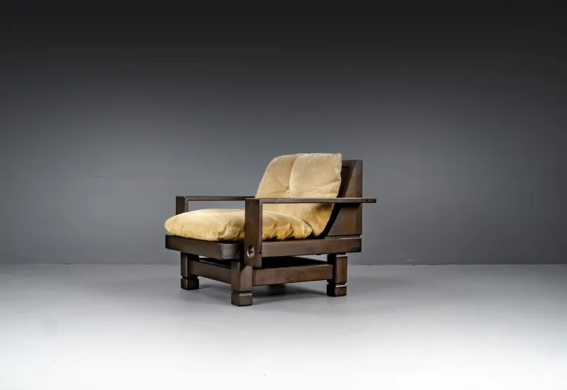 New Pamono Geometric Living Room Model St. Moritz by Klaus Rausch Furniture Co. for Architects and Designers, 1960s, Set of 7