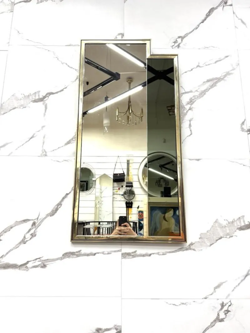 Pamono Geometric Mirror, Italy, 1970s> Mirrors