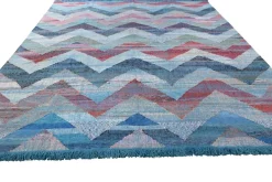 Pamono Geometric Wool Kilim from R&K Principal Jahanshah Nazmiyal> Carpets & Textiles|Carpets & Textiles