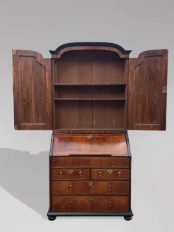 New Pamono George I Walnut Bureau Bookcase, 1720s
