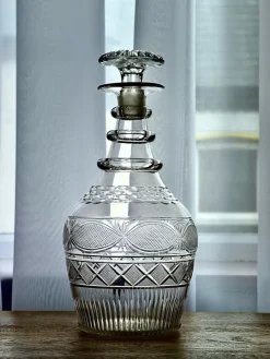 Pamono George III Anglo-Irish Crystal Cut Glass Decanter, 1825> Bottles, Carafes & Jugs