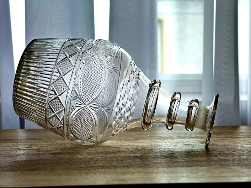 Pamono George III Anglo-Irish Crystal Cut Glass Decanter, 1825> Bottles, Carafes & Jugs