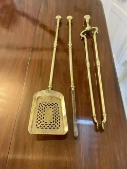 Discount Pamono George III Brass Fire Irons, 1800, Set of 3