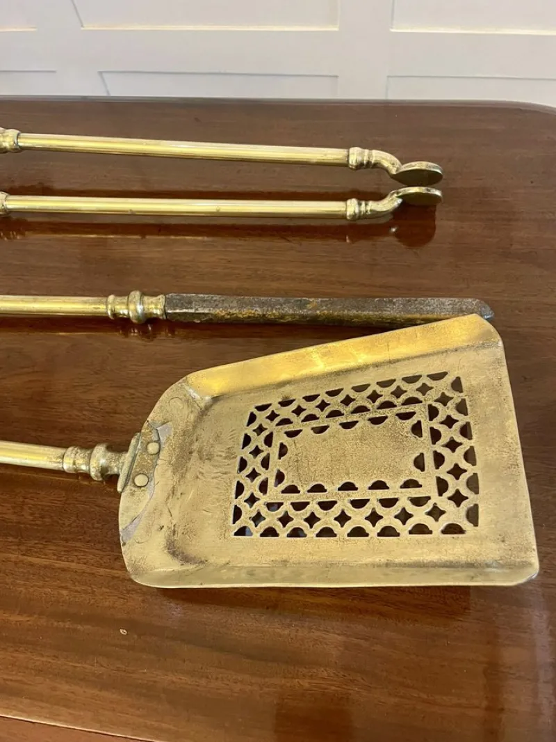 Discount Pamono George III Brass Fire Irons, 1800, Set of 3