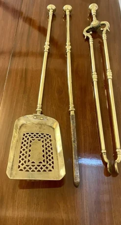 Discount Pamono George III Brass Fire Irons, 1800, Set of 3