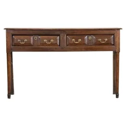 Pamono George III English Vernacular Oak Dresser Base, 1800> Dressers, Commodes & Chests