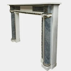 Outlet Pamono George III Marble and Ormolu Fireplace Mantel, 1780s