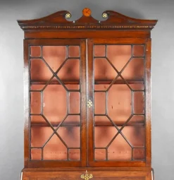 Pamono George III Oak Bureau Bookcase, 1780s><noscript><img width=