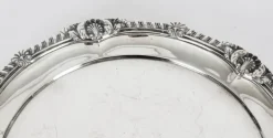 Pamono George III Sterling Silver Salver by Paul Storr, 1811><noscript><img width=