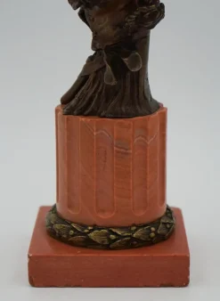 Pamono George van der Straeten, Bust of a Dutch Lady, Bronze><noscript><img width=