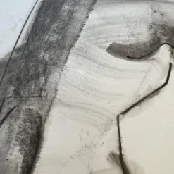 Pamono Georges (géo) De Vlamynck, Abstract Nude Woman, Charcoal Ink Chalk on Wet Paper><noscript><img width=