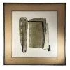 Best Pamono Georges (Géo) de Vlamynck, Abstract Composition, Oil on Panel, 1960s
