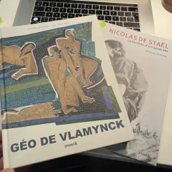 Best Pamono Georges (Géo) de Vlamynck, Abstract Composition, Oil on Panel, 1960s