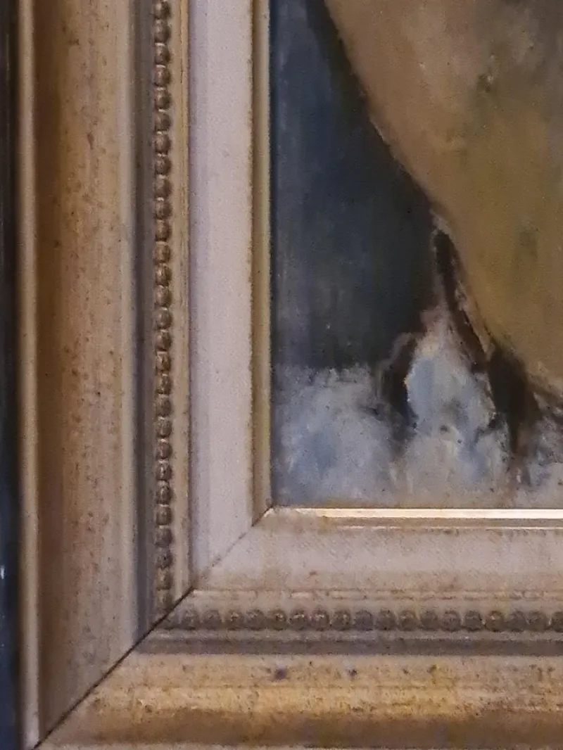 Pamono Georges Gonthier, Female Nude of the Artist's Wife, 1940s, Oil Painting, Framed> Painting