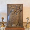 Clearance Pamono Georges Mathey, Large Bas Relief, 1912, Bronze & Oak