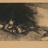 Pamono Georges Profit, The Death and Angel, Original Lithograph, 19th Century> Art Nouveau