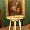 Pamono Georgian Artist, Still Life with Flowers, Oil Painting, Framed> Classical