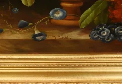 Pamono Georgian Artist, Still Life with Flowers, Oil Painting, Framed><noscript><img width=