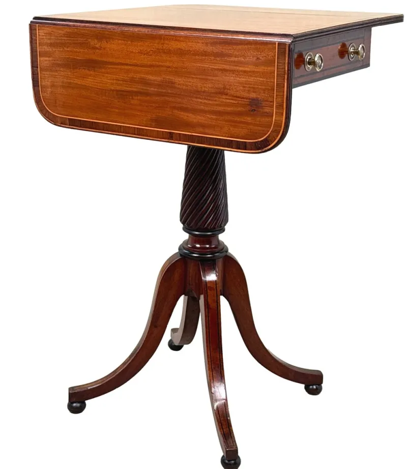 Pamono Georgian Baby Pembroke Table in Mahogany, 1800> Coffee & Side Tables