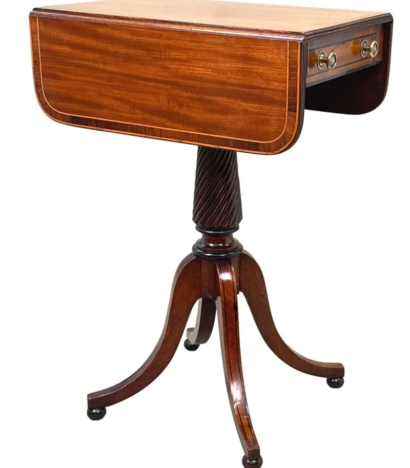 Pamono Georgian Baby Pembroke Table in Mahogany, 1800> Coffee & Side Tables
