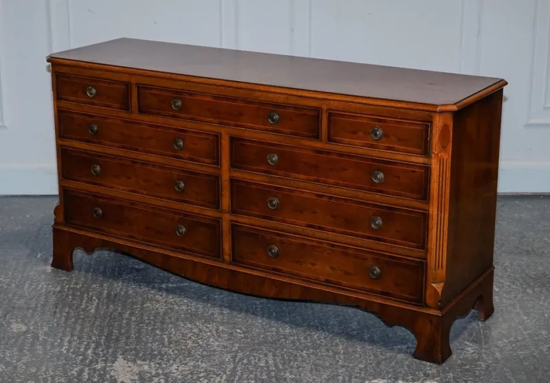 Pamono Georgian Burr Walnut Sideboard by H.G. Hudson> Sideboards & Buffets