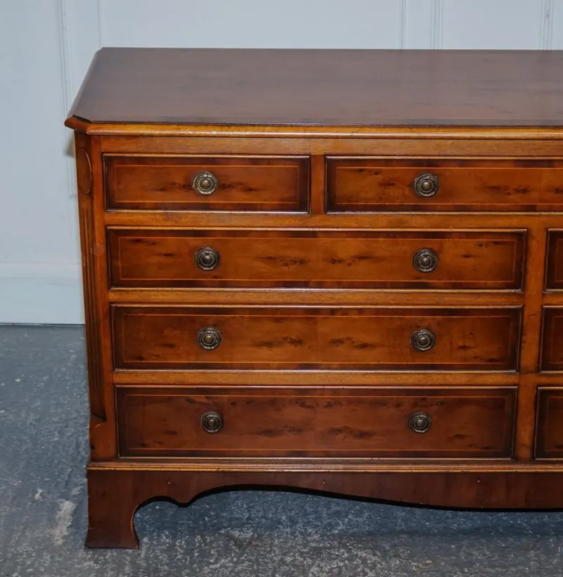 Pamono Georgian Burr Walnut Sideboard by H.G. Hudson> Sideboards & Buffets