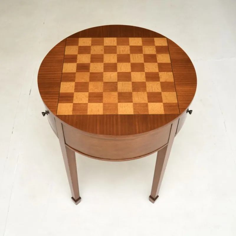 Best Pamono Georgian Chess Table, 1950s