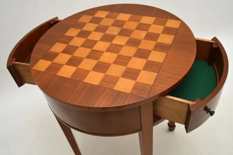 Best Pamono Georgian Chess Table, 1950s