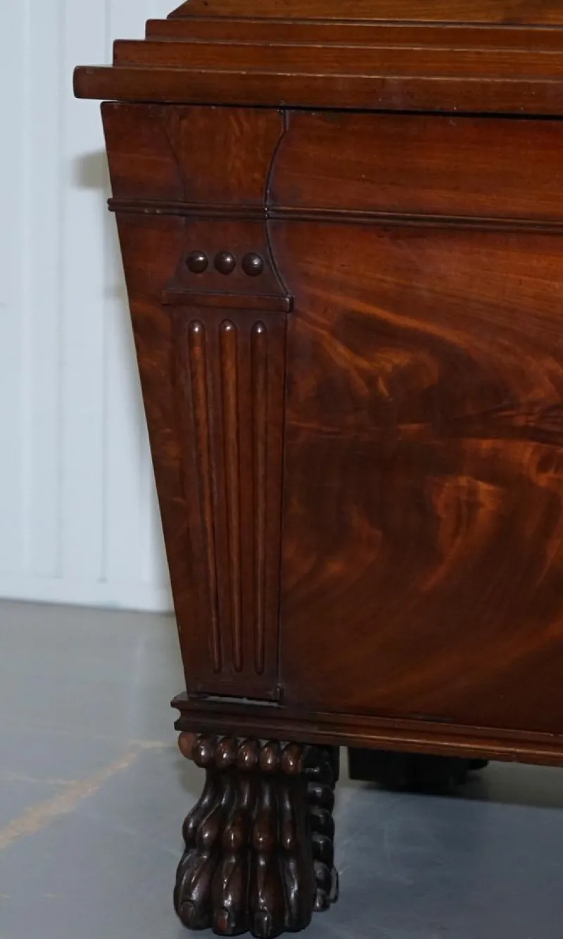 Pamono Georgian Irish Hardwood Sir Anderson Army General Wine Cooler Cellarette, 1810> Ice Buckets & Wine Coolers