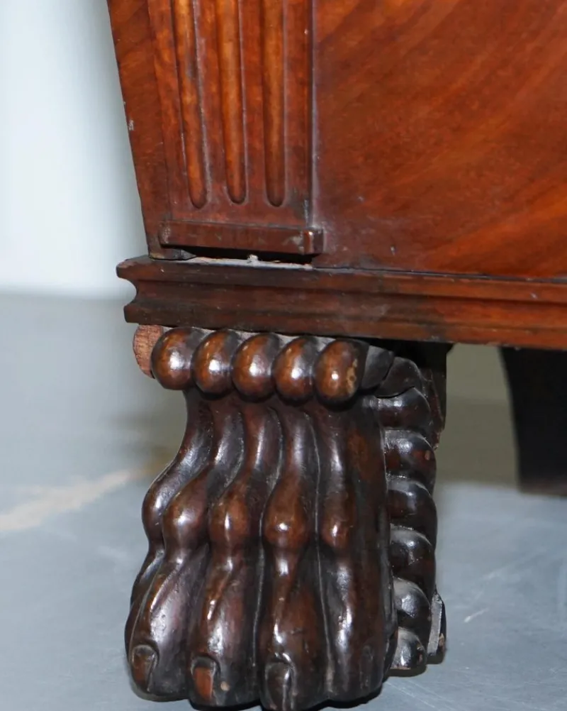 Pamono Georgian Irish Hardwood Sir Anderson Army General Wine Cooler Cellarette, 1810> Ice Buckets & Wine Coolers
