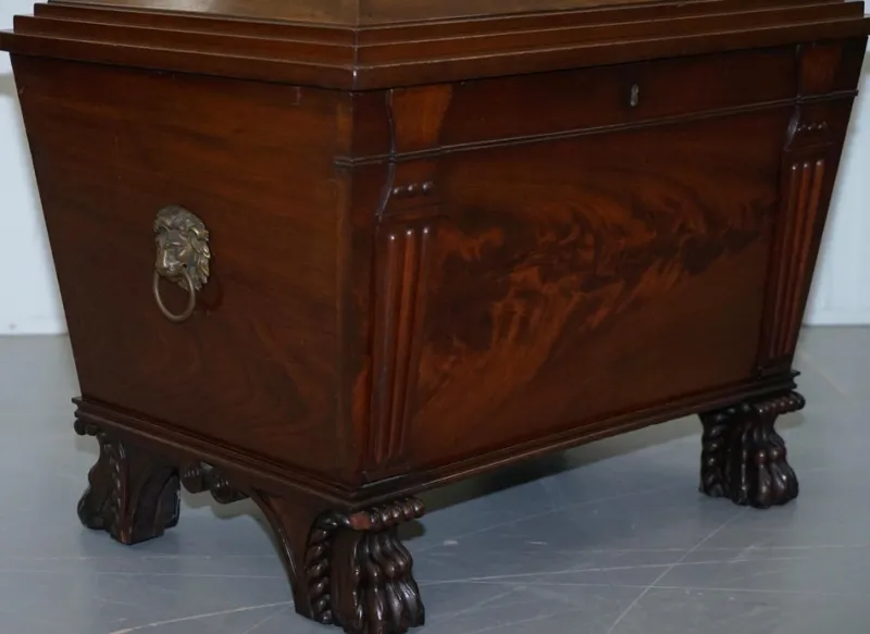 Pamono Georgian Irish Hardwood Sir Anderson Army General Wine Cooler Cellarette, 1810> Ice Buckets & Wine Coolers