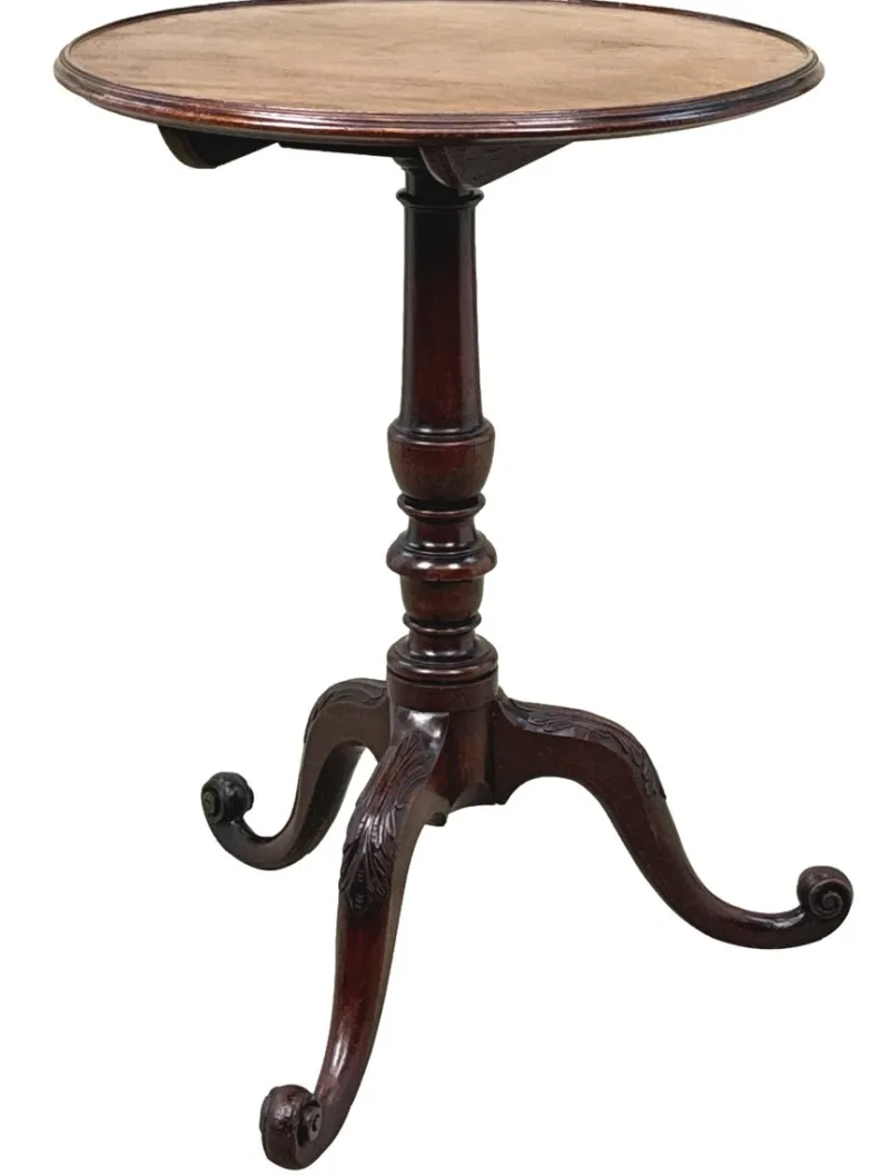 Pamono Georgian Mahogany Wine Table, 1760> Coffee & Side Tables